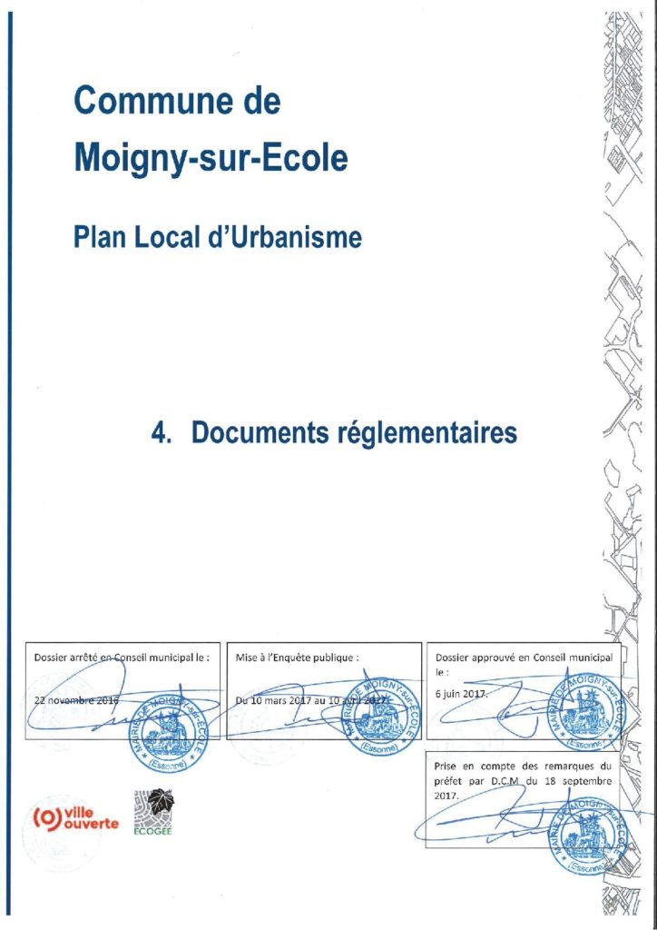 PLU-4.0 pdg Documents réglementaires dossier approuvé 18-09-2017