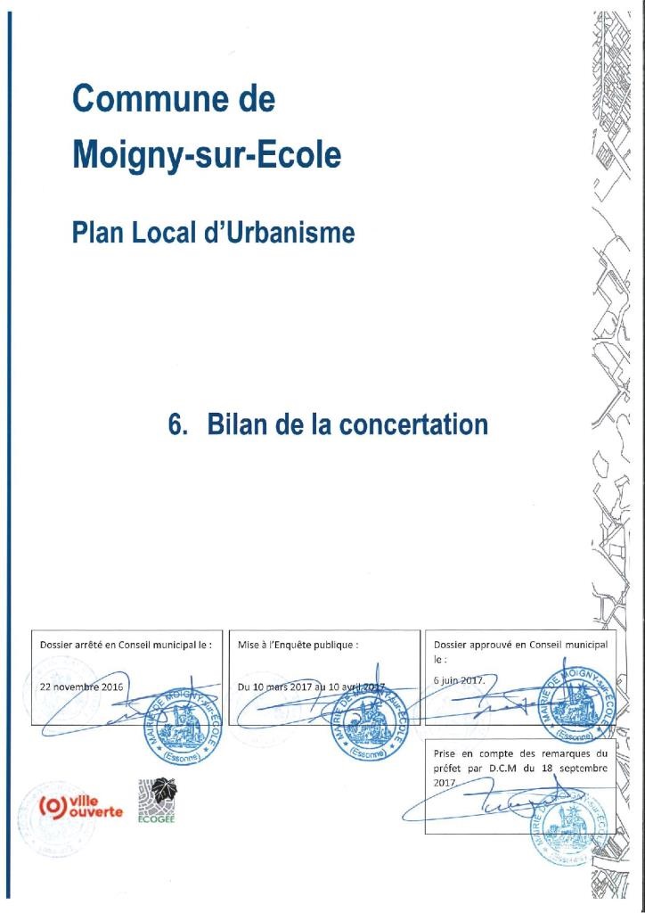 PLU-6.0.1 page de garde Bilan Concertation 6.1-6.4 dossier approuvé 18-09-2017